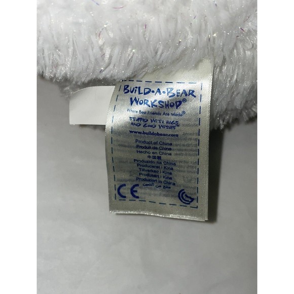 BUILD A BEAR DISNEY’S FROZEN ELSA White Sparkle Soft 16” Plush Princess Bear Toy - Picture 3 of 12